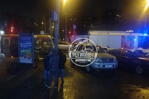 В центре Ростова горела маршрутка